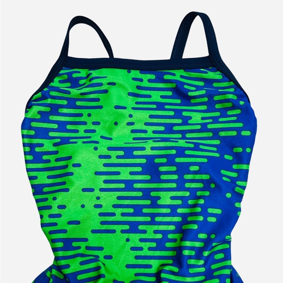 Speedo Swimsuit One Piece PowerFlex Flyback Printed Adult Team Colors 24/XXS - Picture 4 of 8